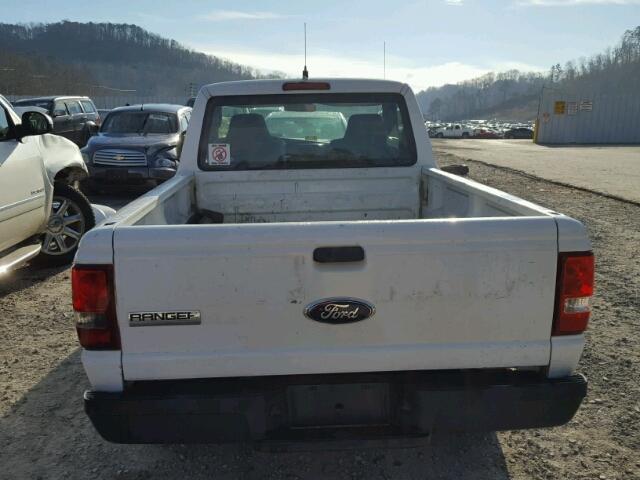 1FTYR10D66PA01428 - 2006 FORD RANGER WHITE photo 6