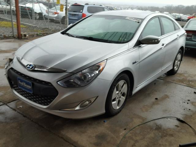 KMHEC4A43BA018202 - 2011 HYUNDAI SONATA HYB SILVER photo 2