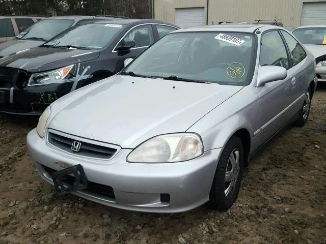 1HGEJ8242YL067776 - 2000 HONDA CIVIC EX SILVER photo 2