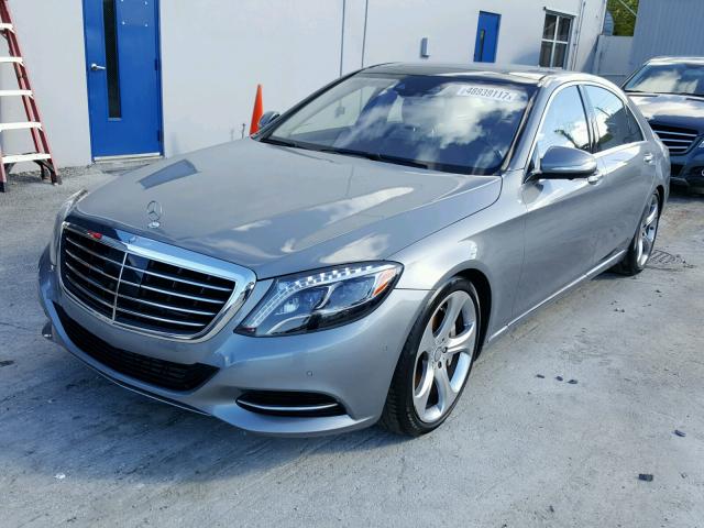 WDDUG8CB6FA111220 - 2015 MERCEDES-BENZ S 550 GRAY photo 2