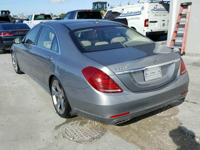 WDDUG8CB6FA111220 - 2015 MERCEDES-BENZ S 550 GRAY photo 3