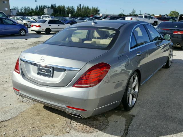 WDDUG8CB6FA111220 - 2015 MERCEDES-BENZ S 550 GRAY photo 4