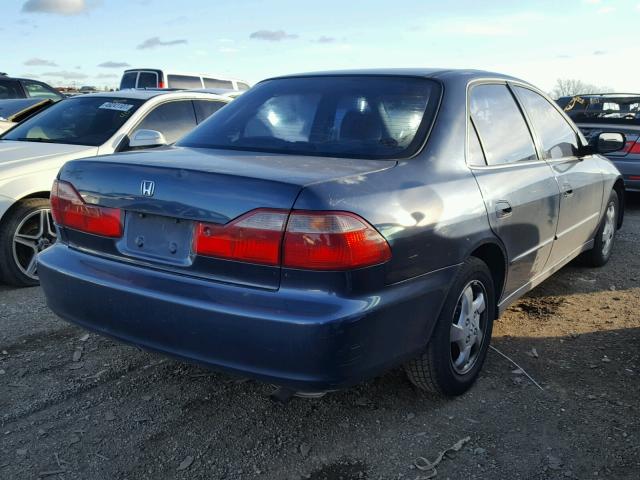 1HGCG5657YA007558 - 2000 HONDA ACCORD EX BLUE photo 4