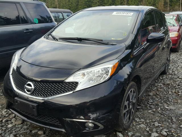 3N1CE2CPXFL388954 - 2015 NISSAN VERSA NOTE BLACK photo 2