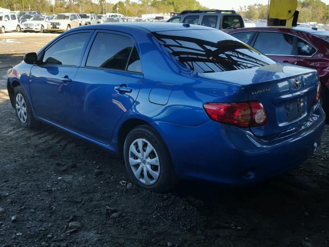 1NXBU40E59Z122970 - 2009 TOYOTA COROLLA BA BLUE photo 3