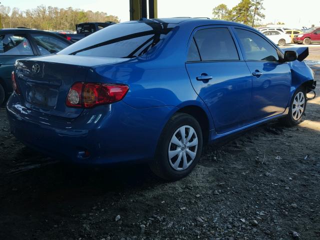 1NXBU40E59Z122970 - 2009 TOYOTA COROLLA BA BLUE photo 4