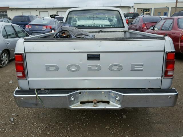 1B7GN14X7JS656408 - 1988 DODGE DAKOTA SILVER photo 6