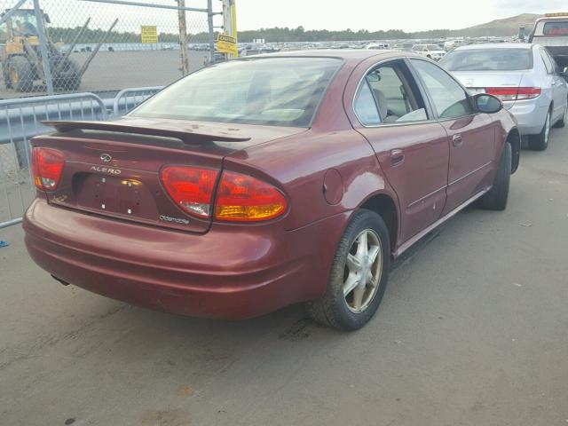 1G3NL52E91C173714 - 2001 OLDSMOBILE ALERO GL RED photo 4