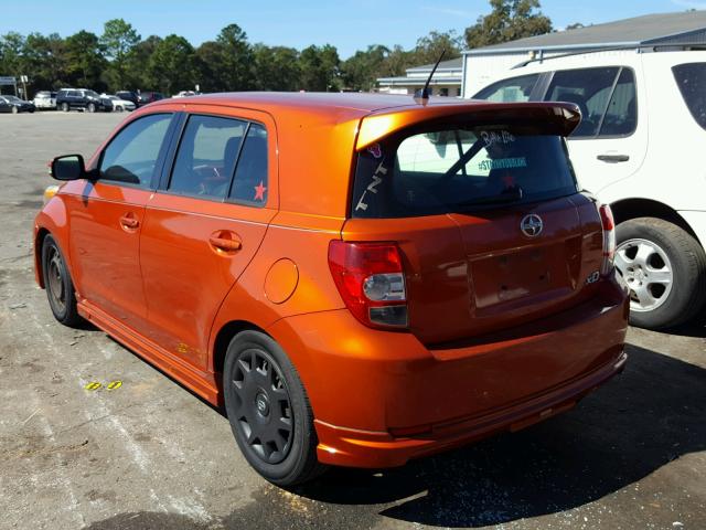 JTKKU10488J029377 - 2008 SCION XD ORANGE photo 3