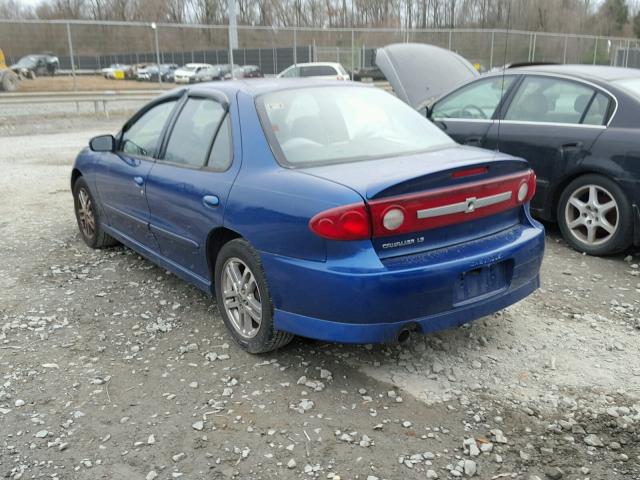 1G1JH52F937374512 - 2003 CHEVROLET CAVALIER L BLUE photo 3