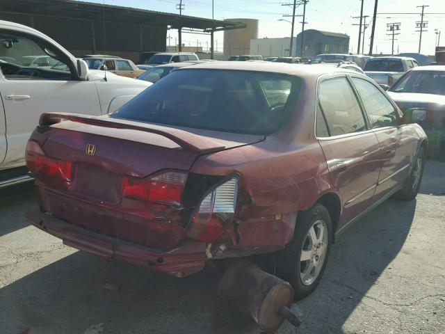 JHMCG6696YC033384 - 2000 HONDA ACCORD SE RED photo 4