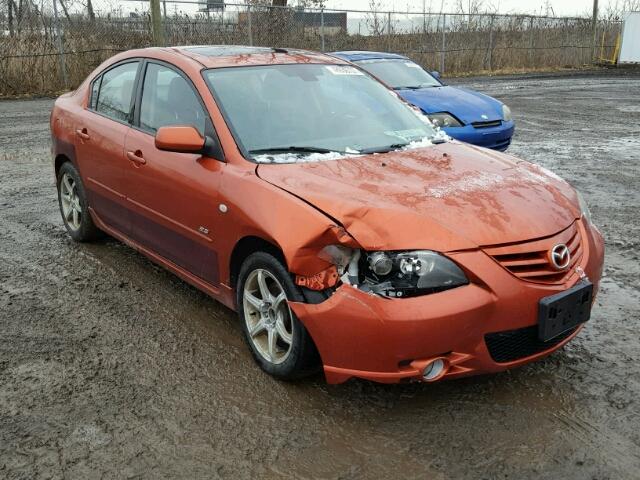 JM1BK123841167383 - 2004 MAZDA 3 S ORANGE photo 1