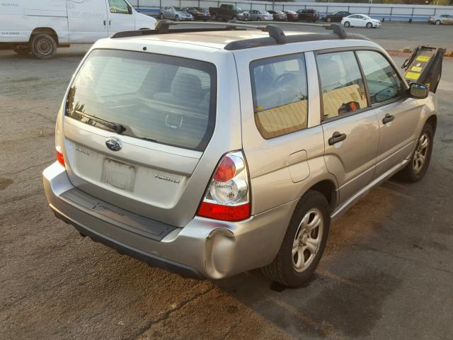 JF1SG63656H754602 - 2006 SUBARU FORESTER 2 SILVER photo 4