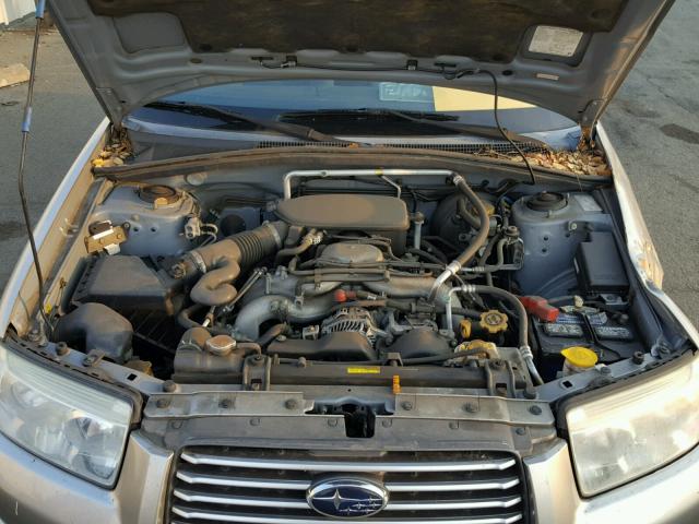 JF1SG63656H754602 - 2006 SUBARU FORESTER 2 SILVER photo 7