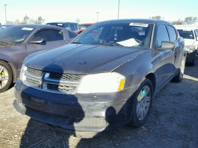 1B3BD4FB9BN553914 - 2011 DODGE AVENGER EX BLACK photo 2