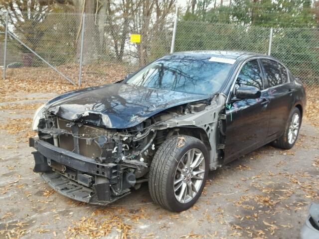 JNKBV61E07M713764 - 2007 INFINITI G35 BLACK photo 2