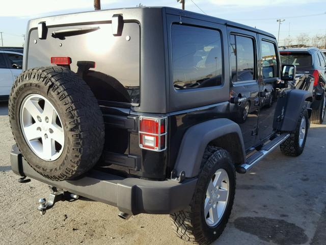 1C4BJWDG2CL167575 - 2012 JEEP WRANGLER U BLACK photo 4