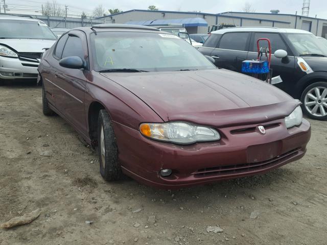 2G1WX15K029123059 - 2002 CHEVROLET MONTE CARL BURGUNDY photo 1