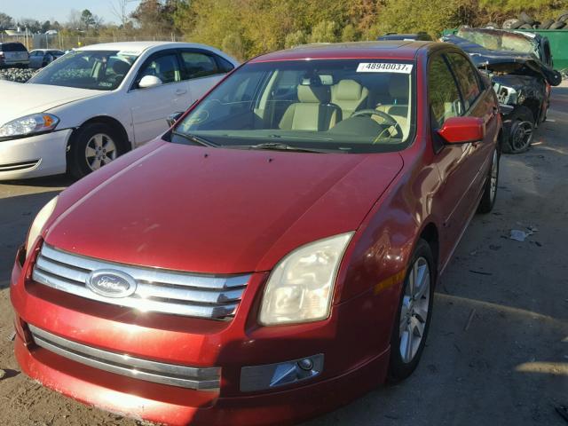 3FAFP08106R206727 - 2006 FORD FUSION SEL BURGUNDY photo 2