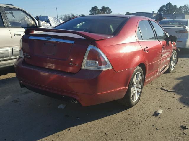 3FAFP08106R206727 - 2006 FORD FUSION SEL BURGUNDY photo 4