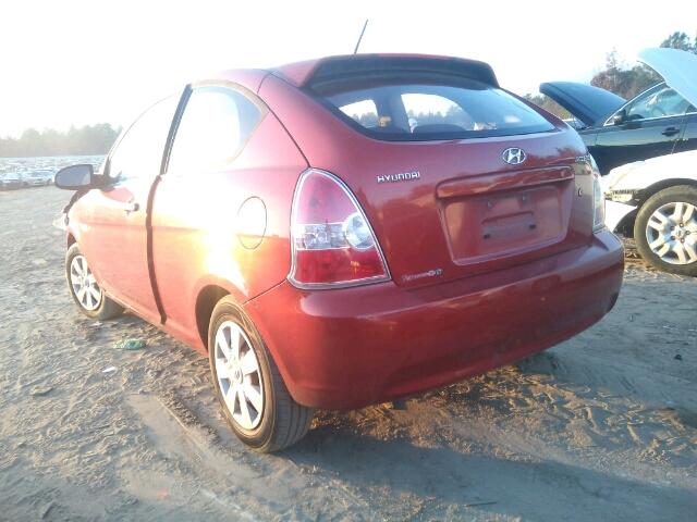 KMHCM36CX7U049662 - 2007 HYUNDAI ACCENT GS ORANGE photo 3