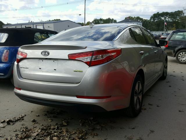 KNAGM4AD7B5000480 - 2011 KIA OPTIMA HYB GRAY photo 4