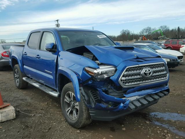 3TMCZ5AN0GM022758 - 2016 TOYOTA TACOMA DOU BLUE photo 1