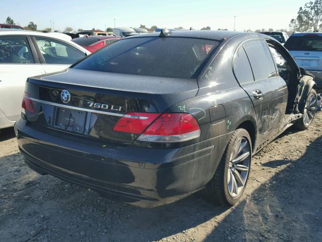 WBAHN83507DT73713 - 2007 BMW 750 BLACK photo 4