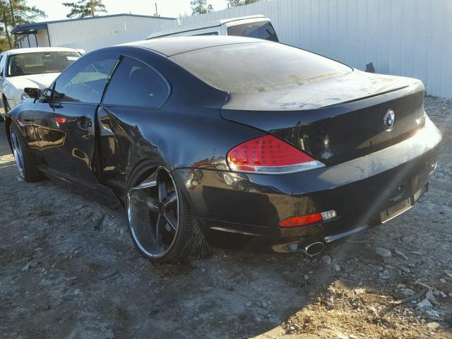 WBAEH13496CR49196 - 2006 BMW 650 I BLACK photo 3