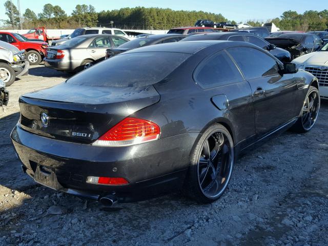 WBAEH13496CR49196 - 2006 BMW 650 I BLACK photo 4