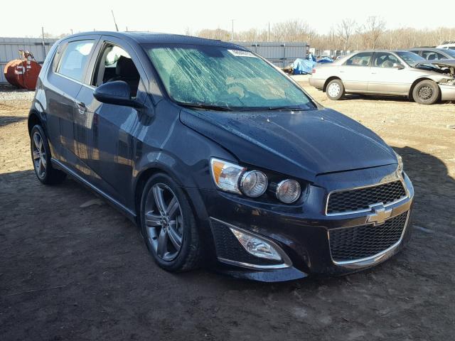 1G1JG6SB4D4142277 - 2013 CHEVROLET SONIC RS BLACK photo 1