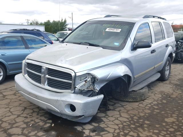 1D4HB48D54F196034 - 2004 DODGE DURANGO SL SILVER photo 2