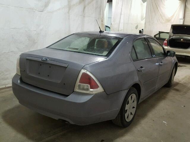 3FAHP06Z57R158564 - 2007 FORD FUSION S GRAY photo 4