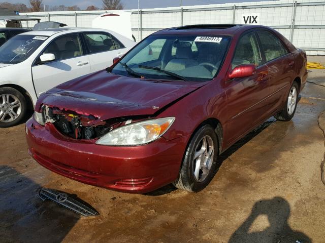 4T1BE30K72U103632 - 2002 TOYOTA CAMRY LE BURGUNDY photo 2