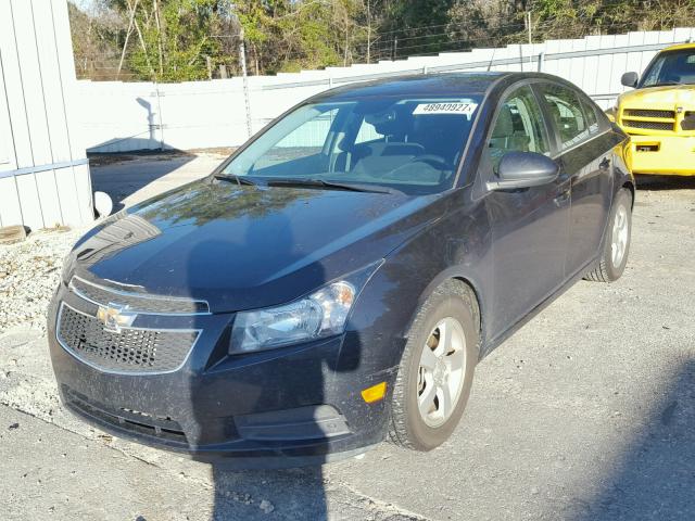 1G1PC5SB9E7349876 - 2014 CHEVROLET CRUZE LT BLACK photo 2