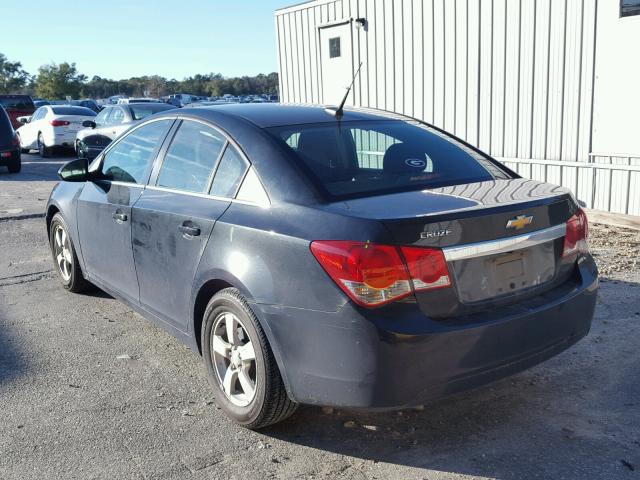 1G1PC5SB9E7349876 - 2014 CHEVROLET CRUZE LT BLACK photo 3