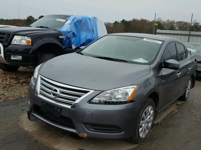 3N1AB7AP8FY274678 - 2015 NISSAN SENTRA S CHARCOAL photo 2