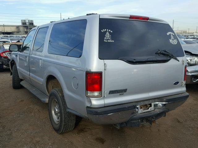 1FMNU41S8YEC24306 - 2000 FORD EXCURSION SILVER photo 3