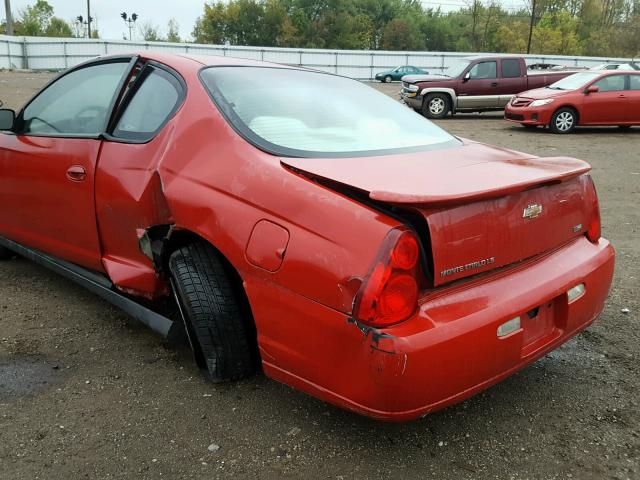 2G1WJ15K079136578 - 2007 CHEVROLET MONTE CARL წითელი ფოტო 10