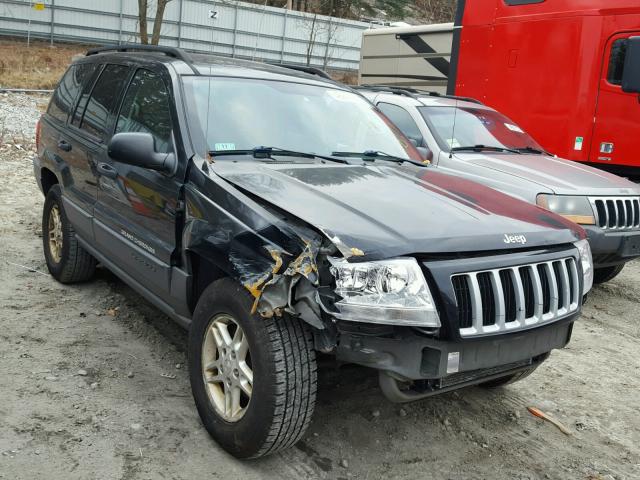 1J4GW48S14C375484 - 2004 JEEP GRAND CHER BLACK photo 1