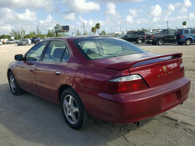 19UUA56632A036660 - 2002 ACURA 3.2TL RED photo 2