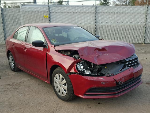 3VW267AJ7GM380174 - 2016 VOLKSWAGEN JETTA S RED photo 1