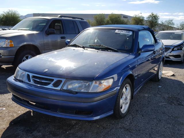 YS3DF78K727010901 - 2002 SAAB 9-3 SE BLUE photo 2