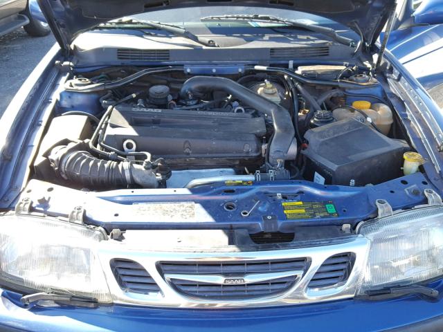 YS3DF78K727010901 - 2002 SAAB 9-3 SE BLUE photo 7