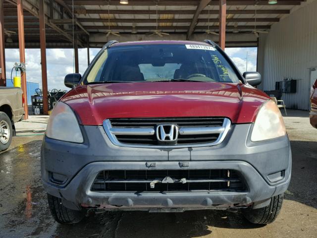 SHSRD68483U105602 - 2003 HONDA CR-V LX BURGUNDY photo 9