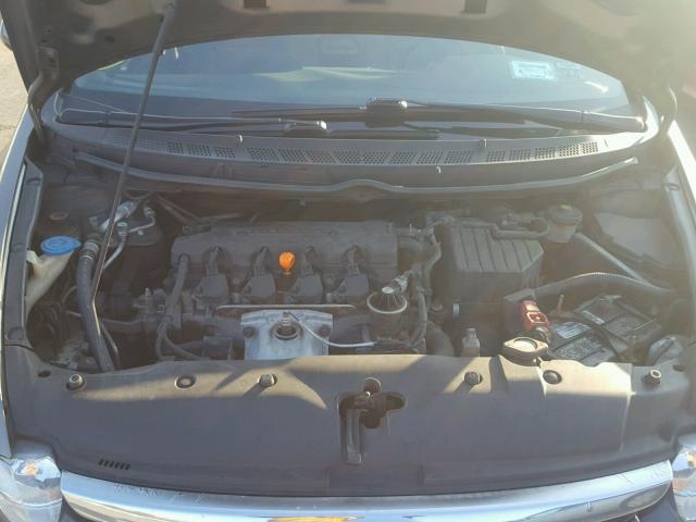 2HGFA168X8H500783 - 2008 HONDA CIVIC EX GRAY photo 7