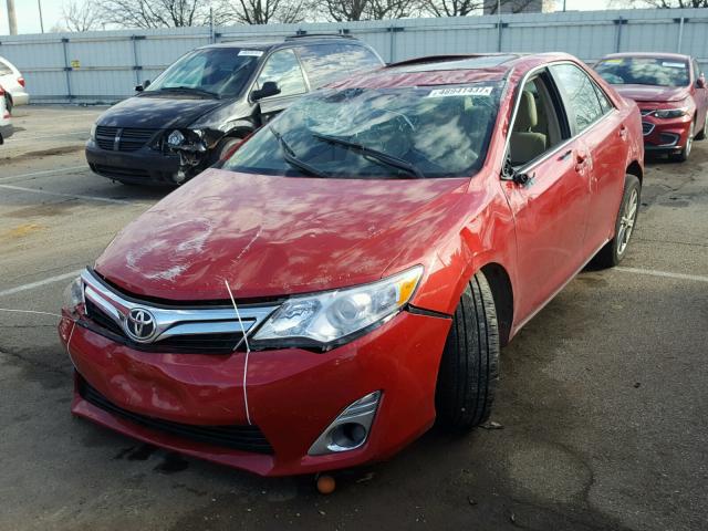 4T4BF1FK4CR233058 - 2012 TOYOTA CAMRY BASE RED photo 2