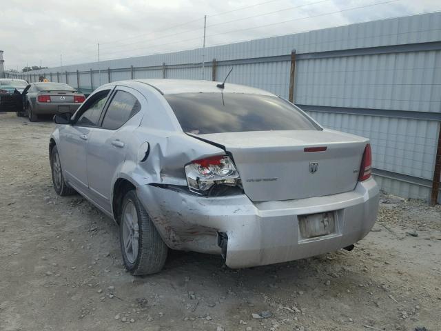 1B3LC56K48N266759 - 2008 DODGE AVENGER SX SILVER photo 3