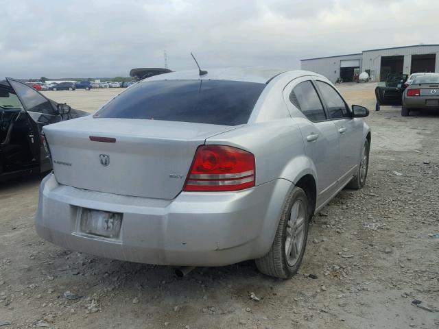 1B3LC56K48N266759 - 2008 DODGE AVENGER SX SILVER photo 4