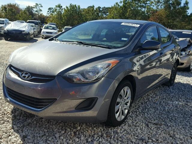 5NPDH4AE4CH095777 - 2012 HYUNDAI ELANTRA GL GRAY photo 2